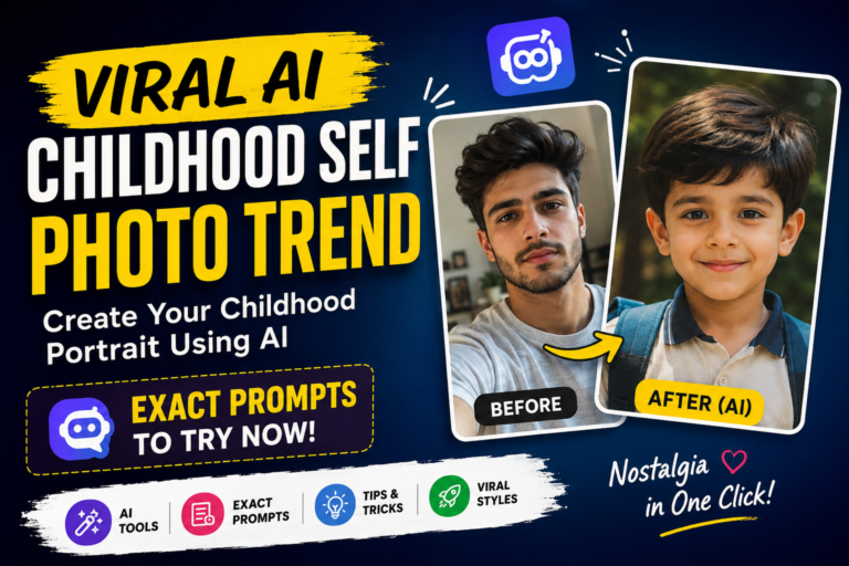 viral AI childhood photo trend