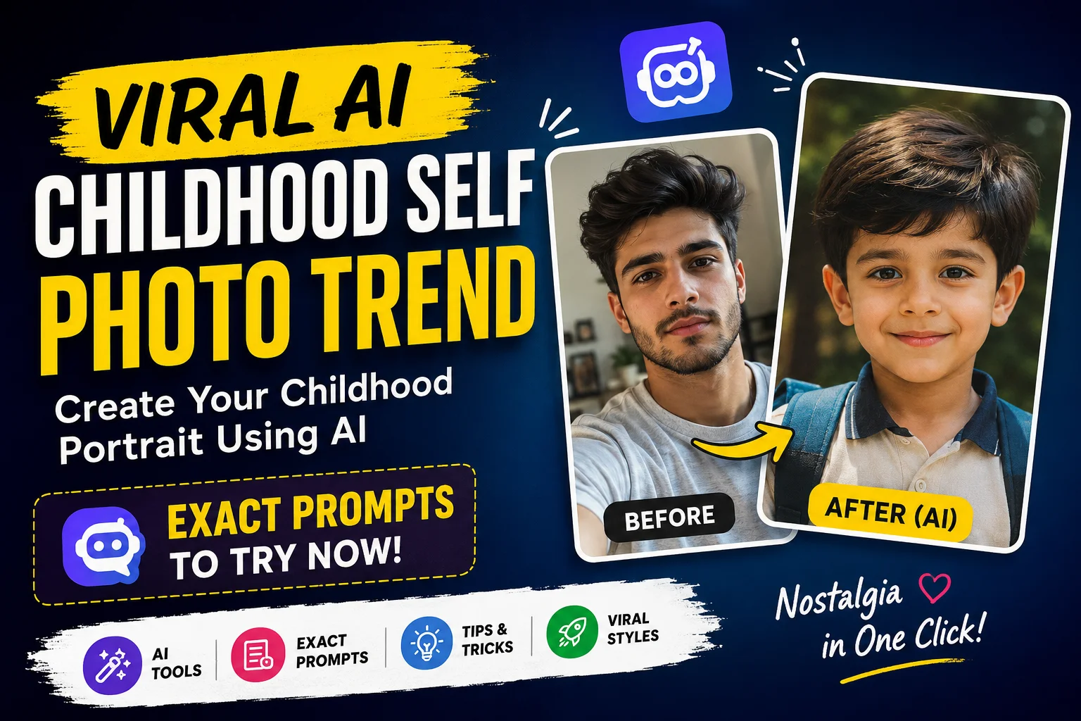 viral AI childhood photo trend